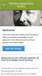 Mobile Screenshot of fordmadoxfordsociety.org